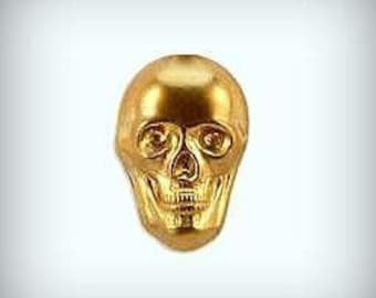 Brass Vintage Design Small Skull (4 Pieces) , Made in the USA - Etsy