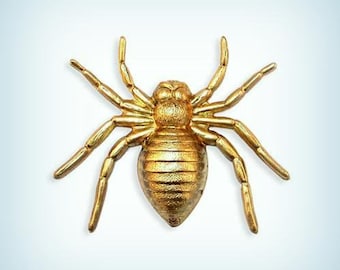Spider Jewelry Finding Stamping, Brass Spider Stamping Decoration Embellishment USA Made  ( 1 )
