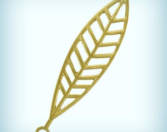 May include: Gold leaf charm with a delicate, openwork design. The charm has a small loop at the bottom for attaching to jewellery or other crafts.