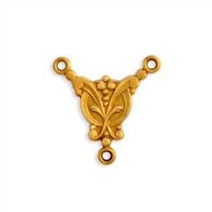 Art Nouveau 3 Loop Jewelry Connector Findings USA Made ( 4 )