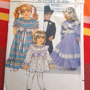 Vintage Uncut Butterick 6160 Size 1 -2 Loose Fitting Flared Pullover Dress in two lengths