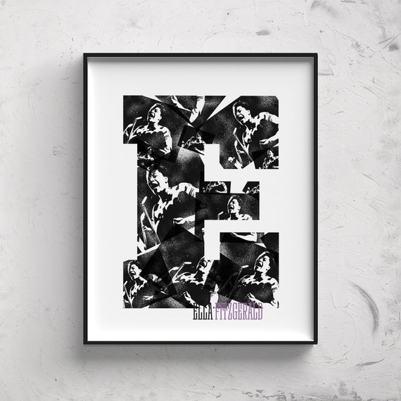 Ella Fitzgerald. Poster. Poster. Art. Digital printing. Illustration. Music. Digital download.