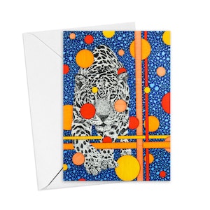 Jaguar Cards, Set of 6 with Envelopes, Thank You Notes, Blank Inside