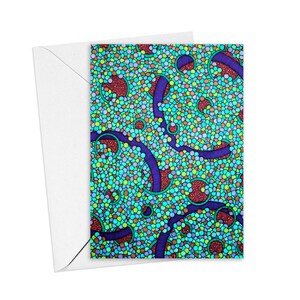 Rainbow Brights Cards, Set of 6 with Envelopes, Thank You Notes, Blank Inside