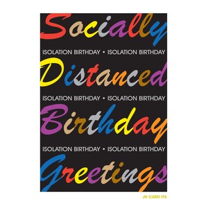 Socially Distanced Birthday Card - IT6