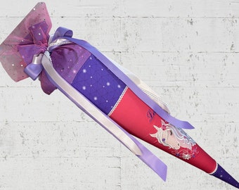 Zuckertüte Schultüte mit Einhorn in lila