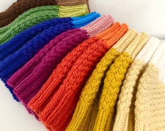 HANDWARMERS HAND-KNITTED 7 colour options multiple order discount