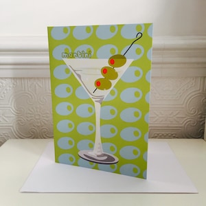 Biglietto di auguri per cocktail Martini