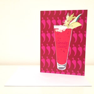 Biglietto d'auguri per cocktail Bloody Mary