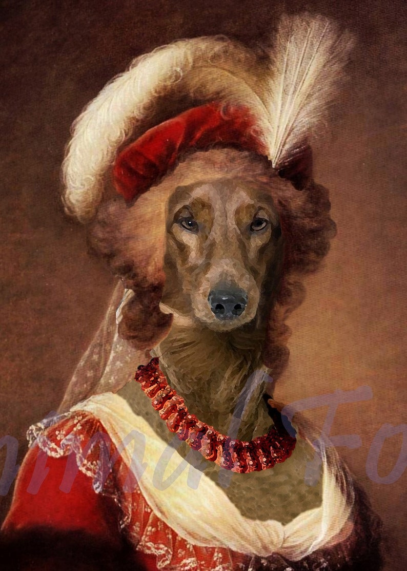Dog Dachshund Queen MARIE digital art Etsy