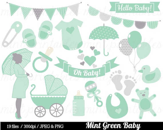 mint baby shower