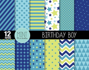 Digital Paper, Scrapbooking Papers, Patterned Paper, Printable Sheets, Party, Cardmaking, Polka Dots, Chevron, Stripes - BUY 2 GET 1 FREE!