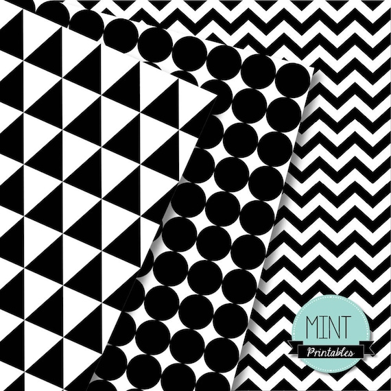 Black and white striped scrapbook paper / double sided in size 8.5×8.5:  Black and white scrapbook paper.