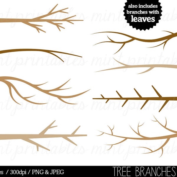 Brown Tree Branches - Etsy