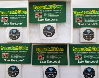 A Box of 6 Tennis Butts (Value Savings of 4.99; 6 Packs Inside Box) 12 decals total