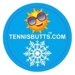 Tennis Butts for Juniors are a great tennis gift idea for tennis players and easily adheres to their tennis racket Makes a great gift Sun vs Snowflake