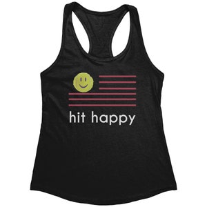 Hit Happy USA Tennis Racerback Tank Top