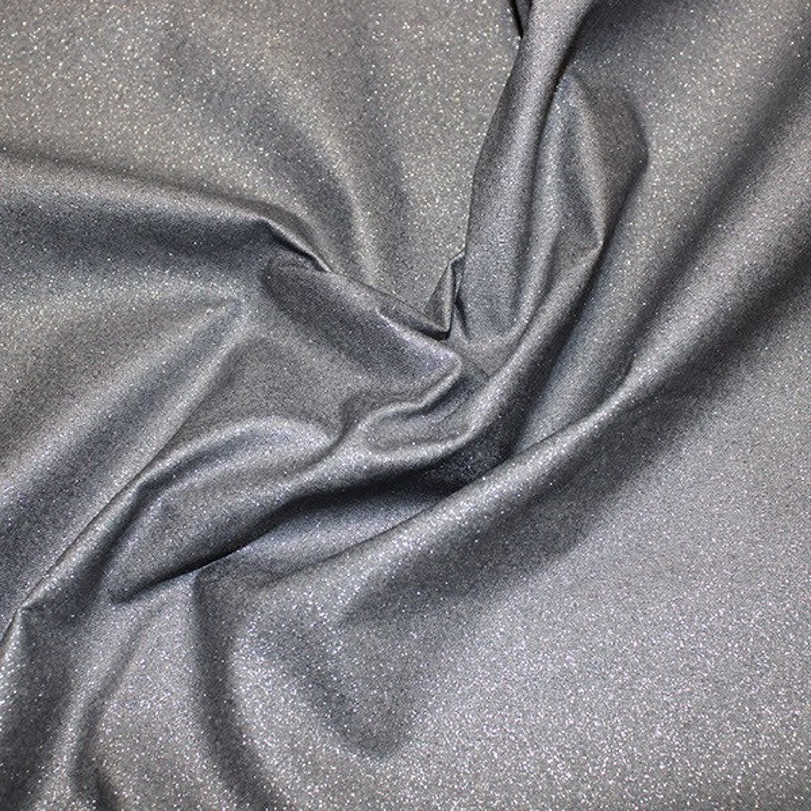 Glitter Cotton Fabric in silver/ grey 100 cotton.44/115 cm Etsy