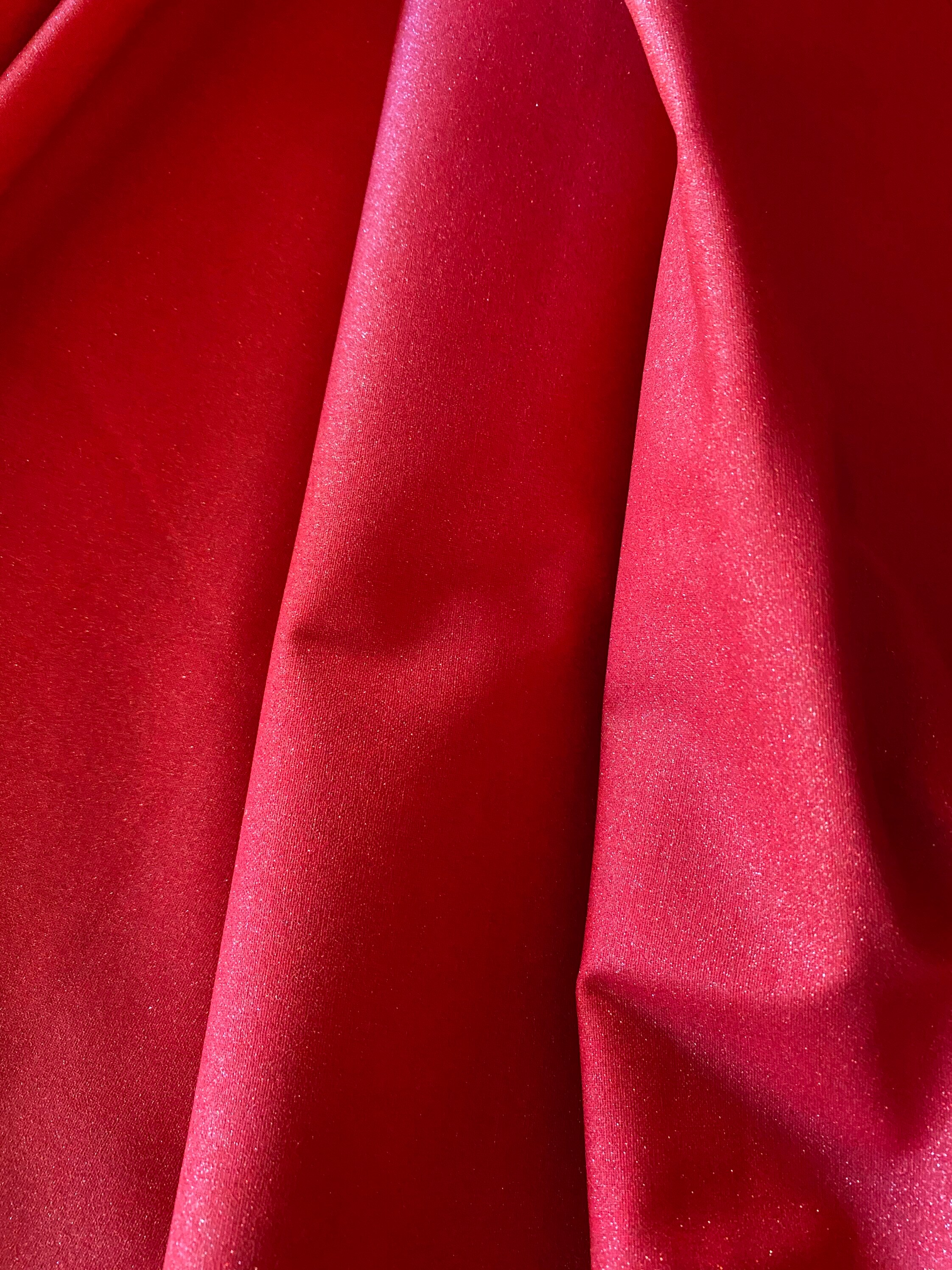 Glitter Cotton Fabric In Bright Red 100 Cotton44115 Cm Etsy