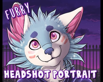 Portrait personnalisé de Fursona - Profil de personnage Anthro Art (numérique)