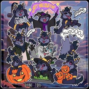 Telegram Digital Sticker YCH - Custom Art of your Character for Profile Image, Con Badge or Icon [Furry / Anthro / Fursona] image 13