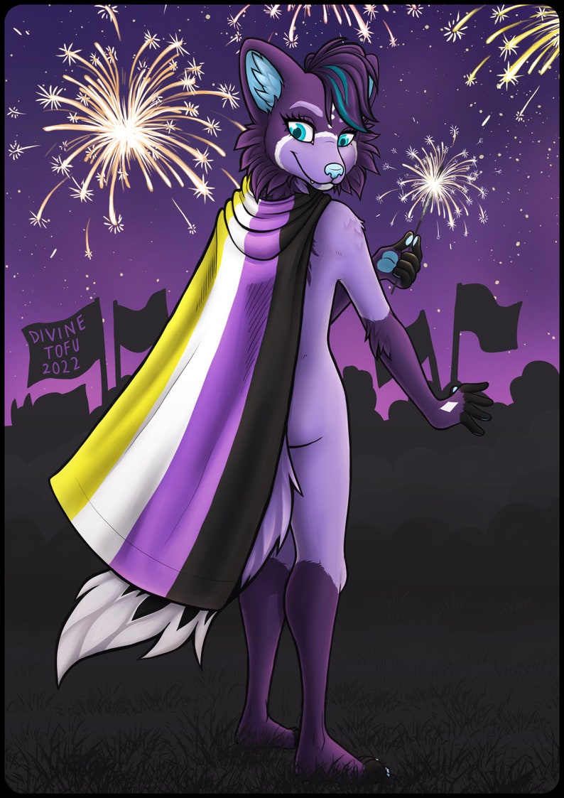 YCH Pride Month Cape Furry / Anthro / Fursona Con Badge Custom Art Character Profile Image or Icon YOUR CHARACTER image 2