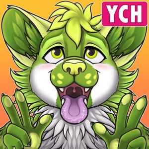 NEW YCH Peace Sign - Furry / Anthro / Fursona Con Badge - Custom Art Character Profile Image or Icon [YOUR character]