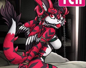 YCH All Tied Up (Bondage)- Furry / Anthro / Fursona Con Badge - Custom Art Character Profile Image or Icon [YOUR CHARACTER]