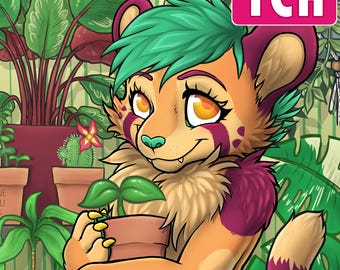 YCH Plant Babies - Furry / Anthro / Fursona Con Badge - Custom Art Character Profile Image or Icon [YOUR CHARACTER]