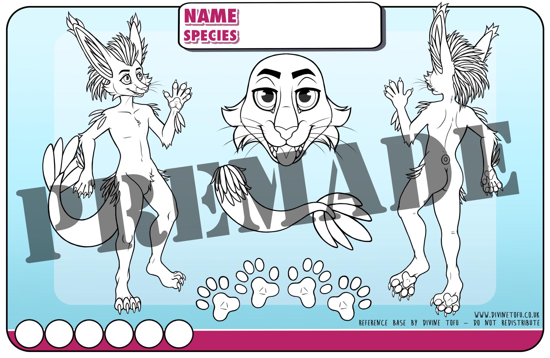 Rexouium / Rex Base Reference Sheet Male/female/genderless - Anthro ...