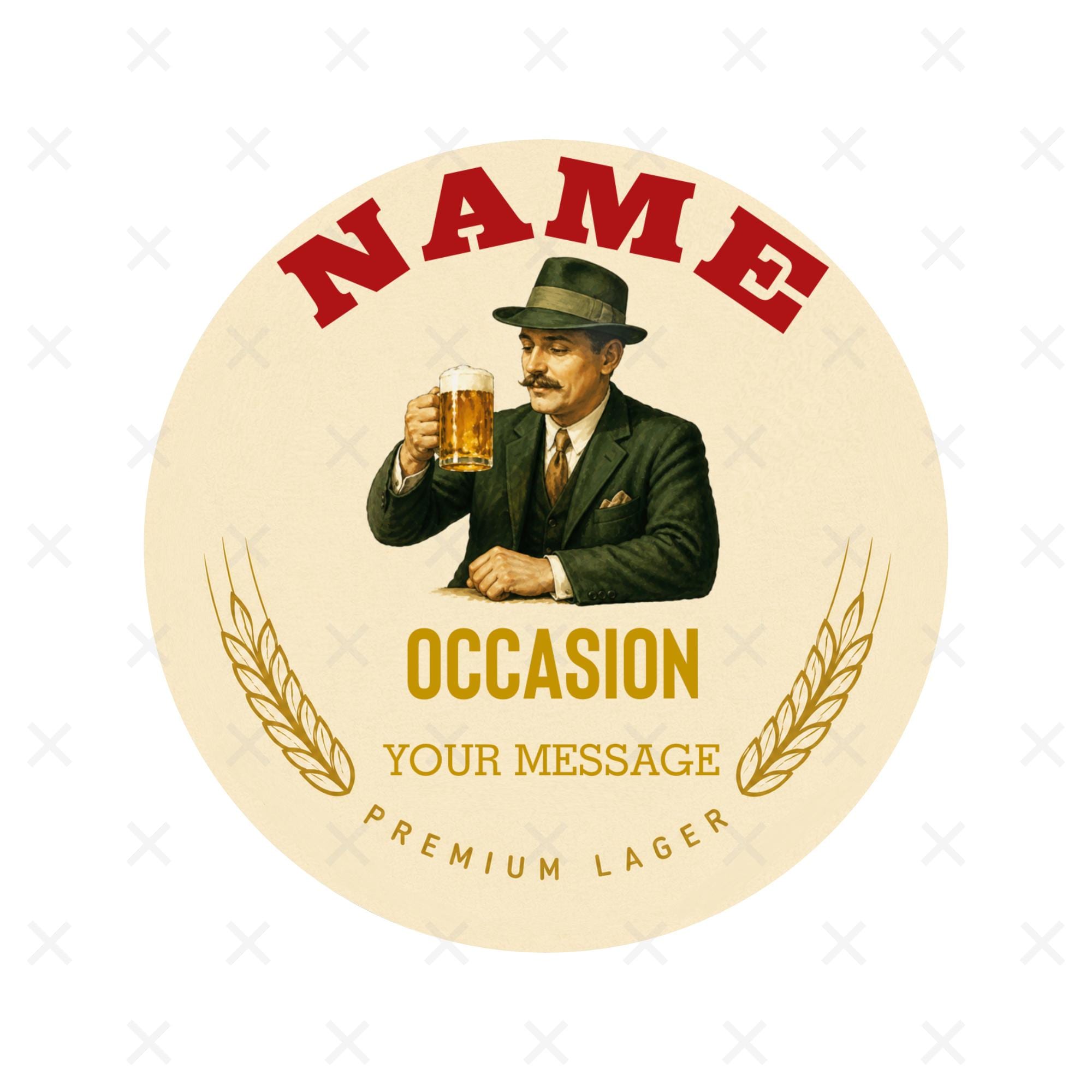Custom Personalised Birra Bottle Label Sticker Only With Name for Any ...