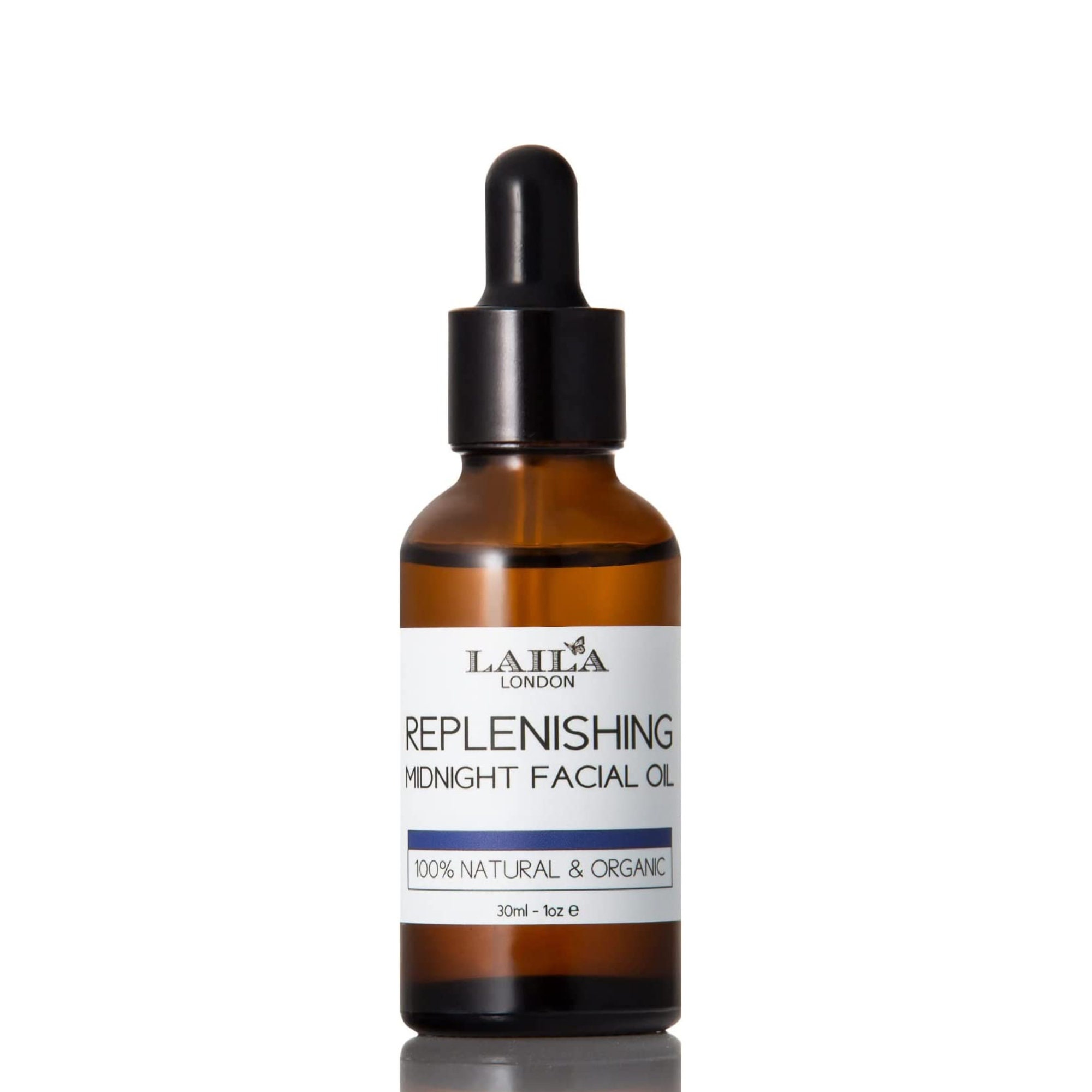 Replenishing Midnight Facial Oil Serum 100% Natural and Organic Line Reducing Anti-Aging Recovery Serum
