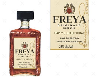 Personalisierte Likör Flasche Benutzerdefiniertes Etikett Alles Gute zum Geburtstag für jeden Anlass Aufkleber Einzigartige Spaß Geschenke Hochzeit