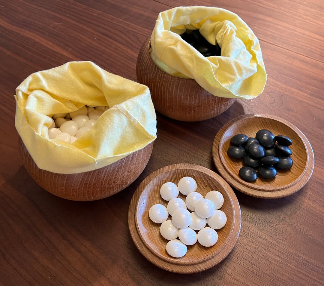 Vintage 10.2mm Clamshell Go Stones With Kaya Bowls Etsy