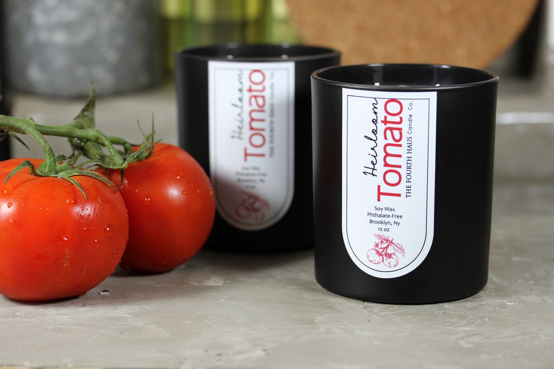 Heirloom Tomato Soy Candle Scented Candle Gardening Etsy