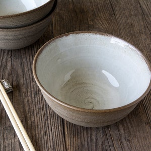 Ramen Bowl, Ceramic White Soup Bowl