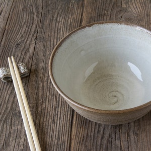 Ramen Bowl, Ceramic White Soup Bowl image 4