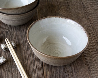 Ramen Bowl, Ceramic White Soup Bowl