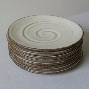 Pottery Dinnerware, Set of 4 Dessert Plates image 2