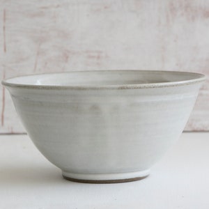 Pottery Noodles Bowls, Extra Large Ramen Bowls, Rustic Holiday Gift, 40 fl oz image 10