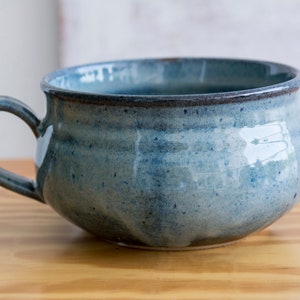 Ceramic Soup Bowl With a Handle, Soup Mug