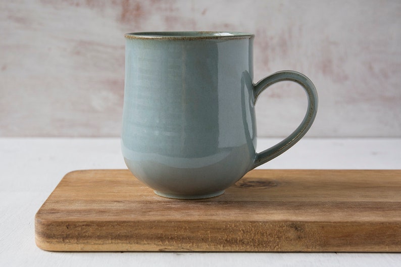 Blue Pottery Coffee Mug, 10 fl. oz image 3