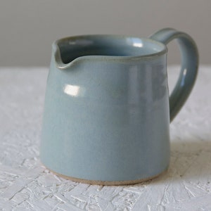 Keramik Kaffeesahne, Milchkännchen Slate Blue