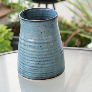 Handmade Ceramic Vase, Unique Rustic Flower Pot, Small Vase, Artisanal Pottery Vessel, Wheel Thrown Pottery Art Piece, Ceramic Centerpiece
