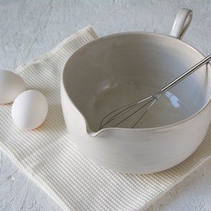 Ceramic White Mixing Bowl