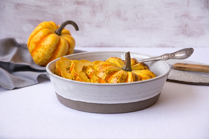 Pottery Serving Dish Rustic Bakeware Wedding Gift Idea Etsy