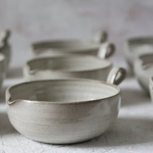 White Pottery Serving Bowl
