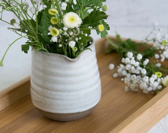 Heart-Shaped  Ceramic Vase, Romantic Gift - Ready to Ship