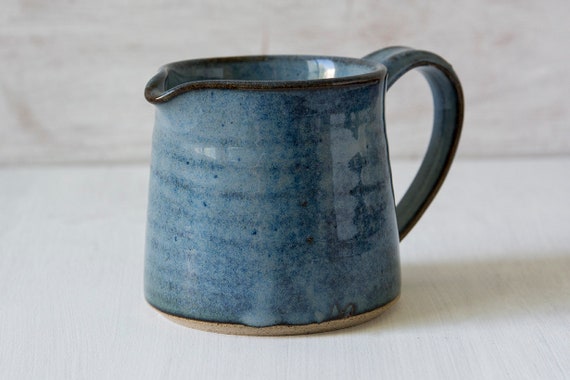 Pottery Coffee Creamer, Small Milk Pitcher
