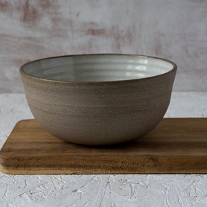 Ramen Bowl, Ceramic White Soup Bowl image 6